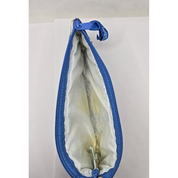 Vera Bradley Capri Blue Brush,  pencil or Makeup Case - Picture 3 of 9